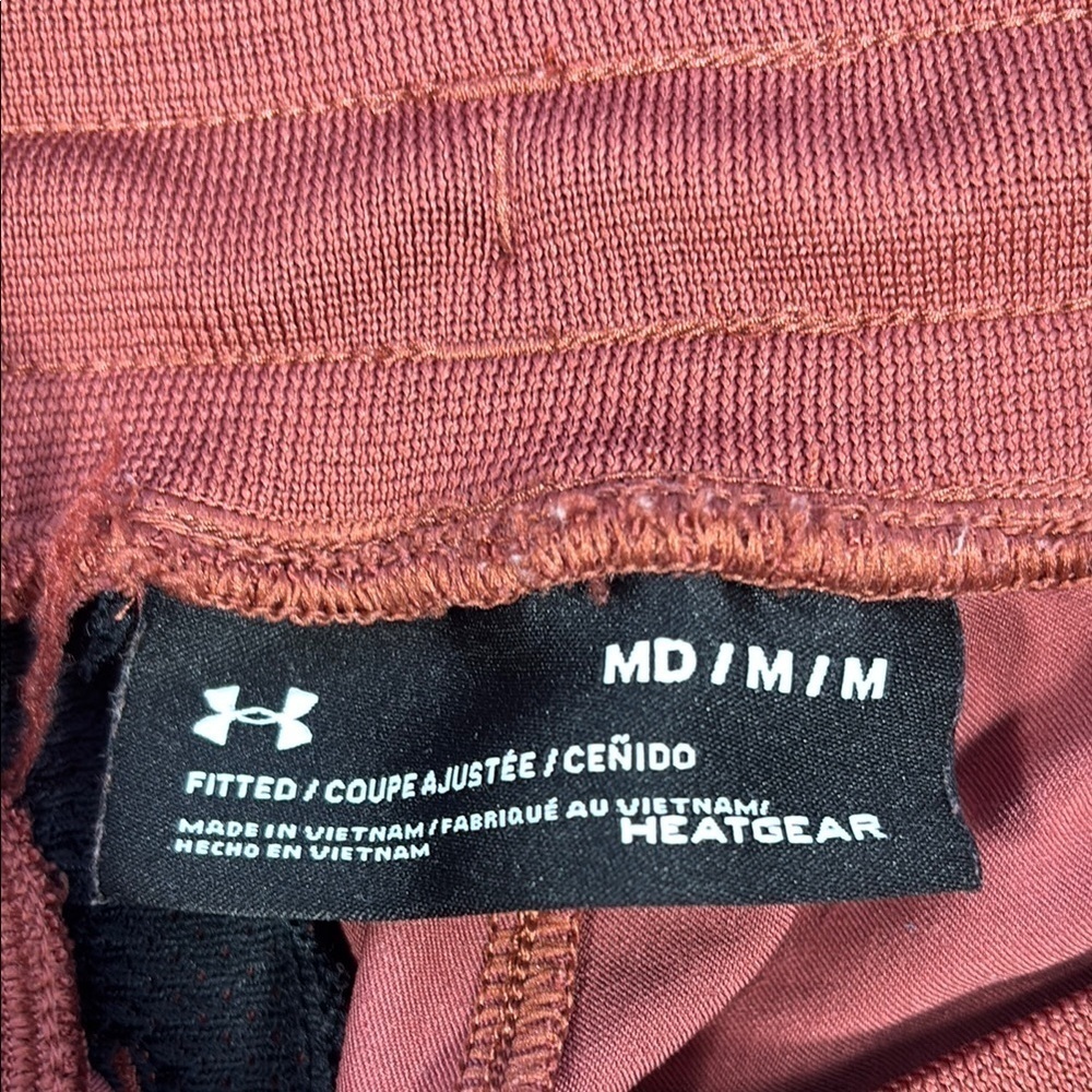 Under Armor Terracotta Joggers with Elastic Waistband and Tapered Legs - Picture 5 of 8